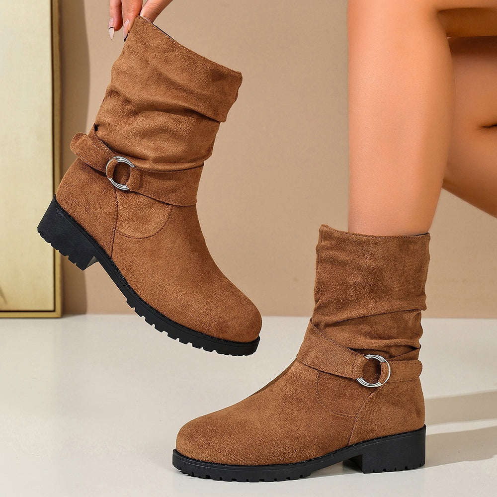 autumn new arrival: plus-size women's casual comfortable european and american style fashionable outerwear boots - wholesale