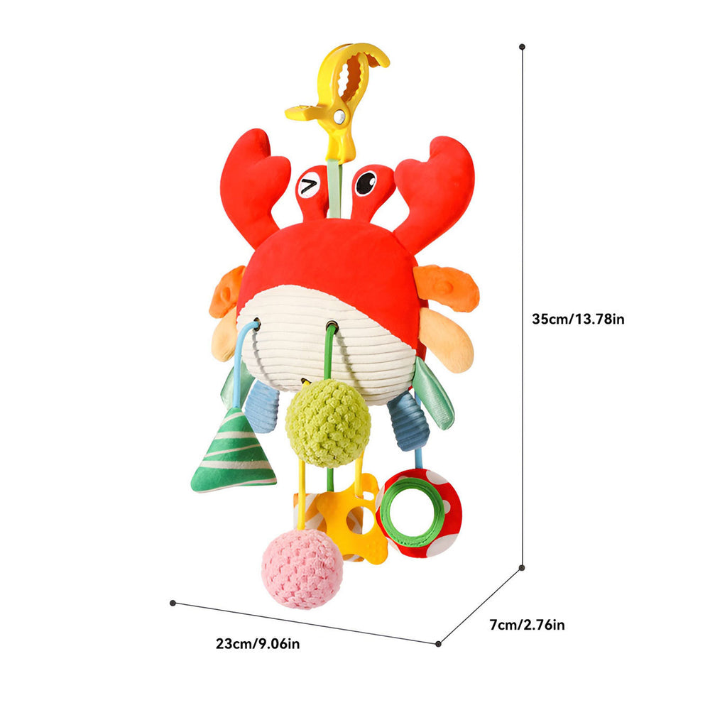 bed bell baby toy crab pumping bed hanging rattle soothing hanging ornament stroller cartoon pendant
