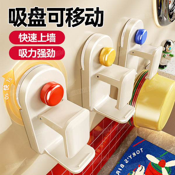 Toilet suction cup dopamine hook no punching washbasin storage rack bathroom basin rack put washbasin hanging