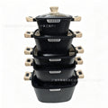 Granite 5pcs cookware suit non-stick pan complete set for home flats pot frying soup pot cross-border festival gifts