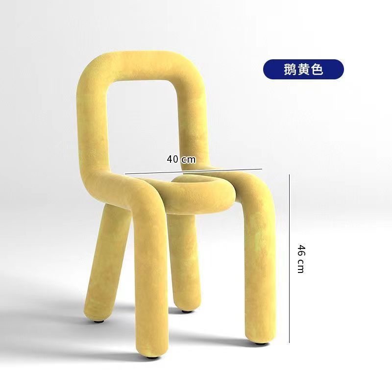 Bold Chair椅子创意网红化妆凳子个性休闲异形椅服装店设计师餐椅