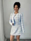 european and american cross-border women's fashion new spring/summer sequin dress - chanel-inspired style