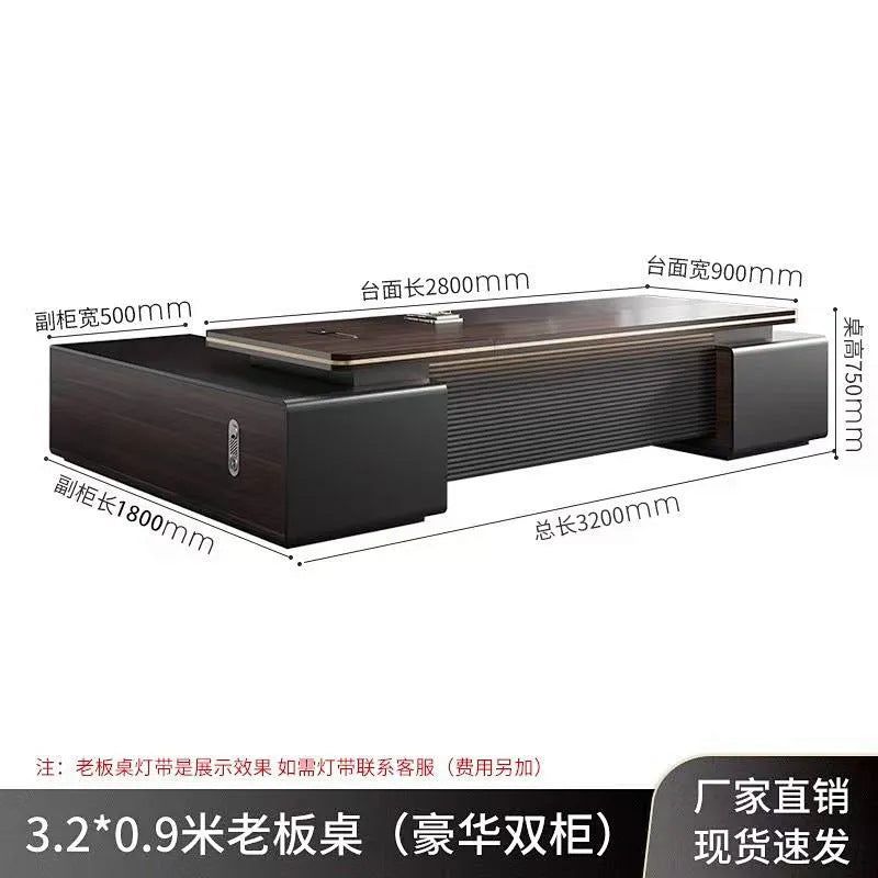E0 environmental-friendly accessible luxury boss office desk and chair combination casual modern president room classy furniture manager supervisor table