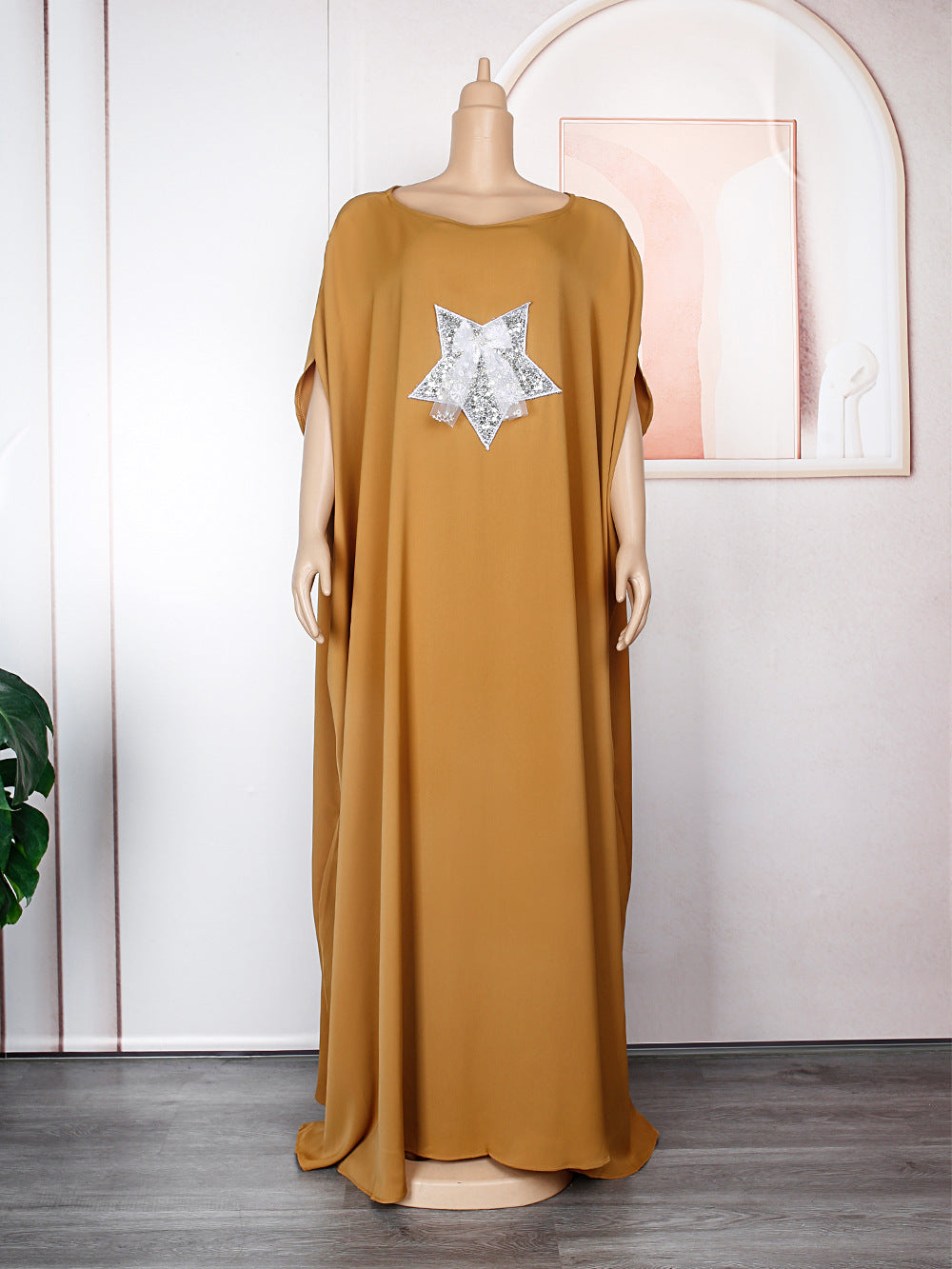 foreign trade hot-selling women's plus-size off-the-shoulder dress, african-style  maxi robe