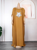 foreign trade hot-selling women's plus-size off-the-shoulder dress, african-style  maxi robe
