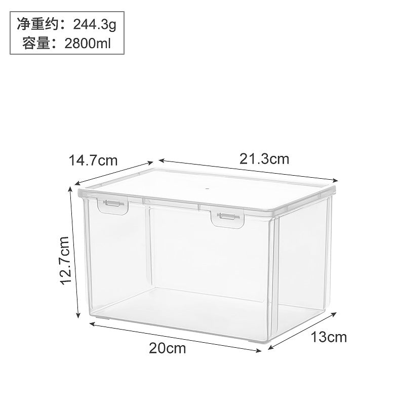 Desktop storage box Multifunctional sundries Dust-proof portable Kung Fu teacup Tea set Storage box Transparent storage box