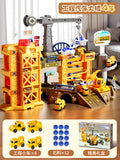 Construction track car sliding train parking lot car rush adventure 3 years old 4 boys educational kids toys