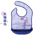 Factory direct waterproof baby bibs - removable food feeding bibs for infants and toddlers - no-wash bibs for baby mealtime