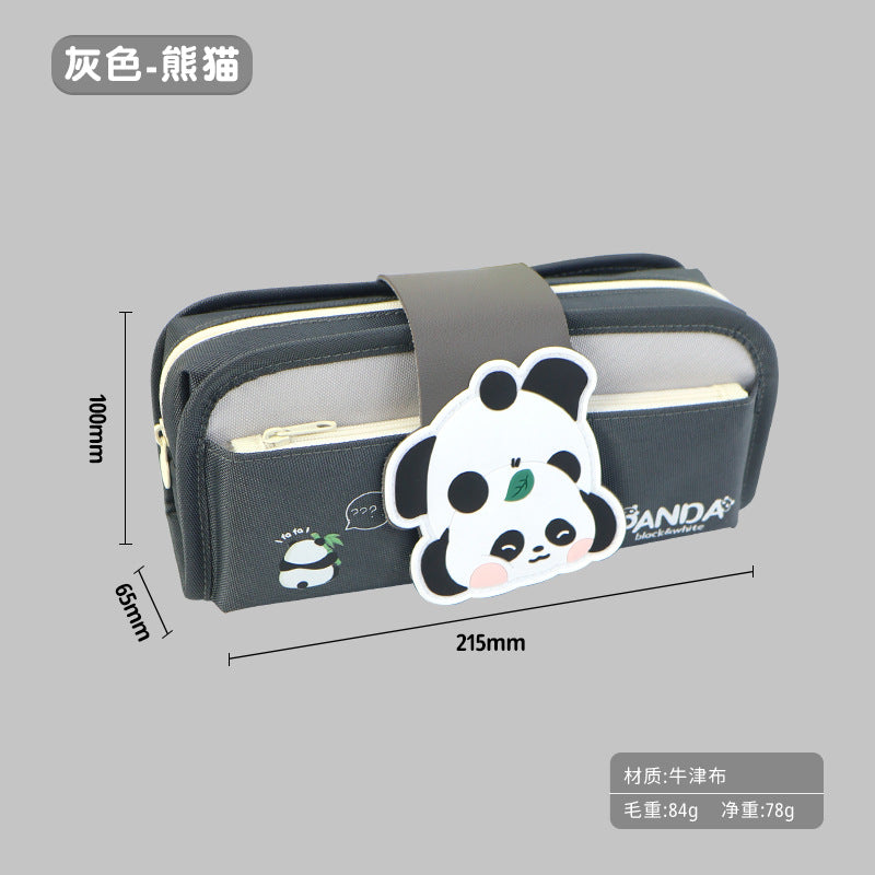 Cross-border large-capacity cartoon pencil case ins wind niche stationery box for girls, detachable pencil case for primary school students,