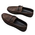 High-end formal summer soft-soled business casual waterproof lightweight leather men's loafers, men's platform breathable shoes