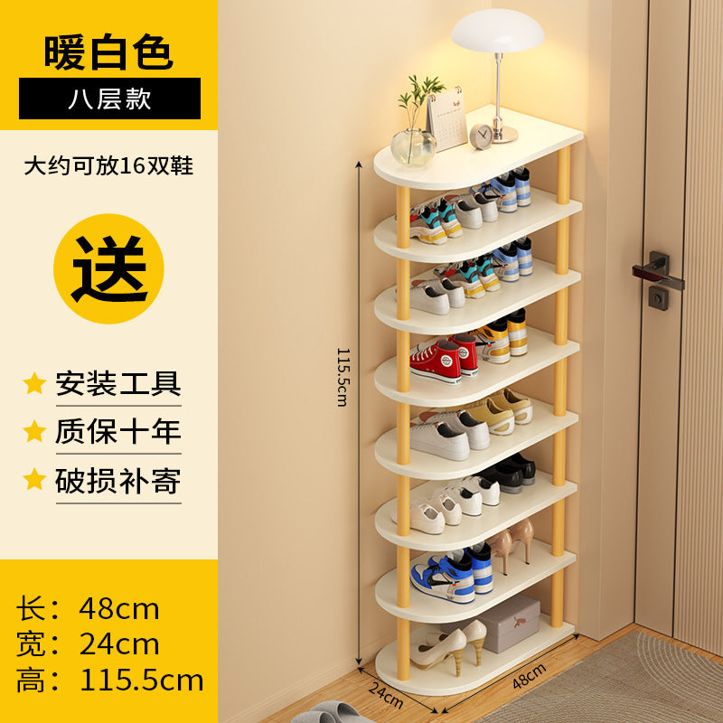 Shoe rack, multi-storey dormitory at the entrance of the home, simple small and narrow entrance door, shoe rack storage, space-saving shoe cabinet