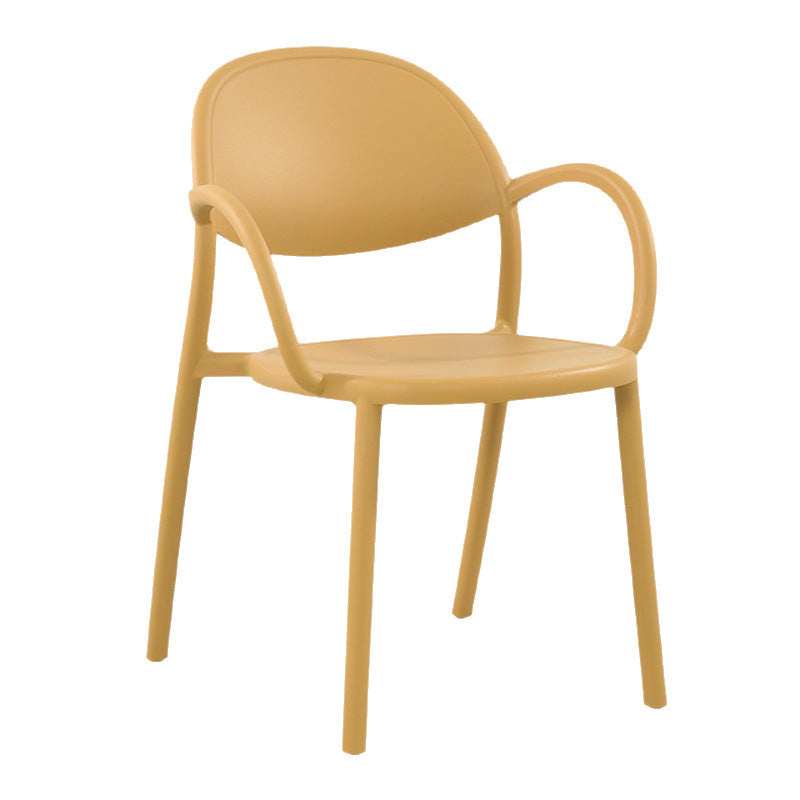 Scandinavianthickened plastic chairfor home negotiation dining chair dining table stool plastic backrest armrest table chair high backrest
