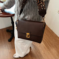 Classyretro small bag for women 2024new arrivalfashioneasiest for match wide shoulder strap one shoulder armpit bag crossbody small square bag