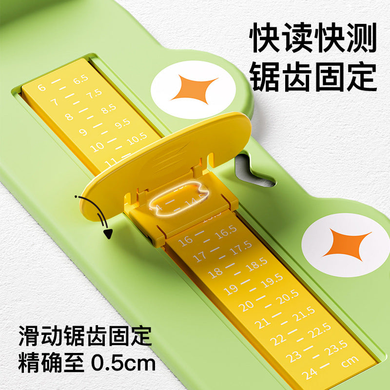 Kids' cartoon foot measuring device - baby foot length & shoe insole length measuring tool - home use infant shoe buying aid - foot measuring ruler wholesale