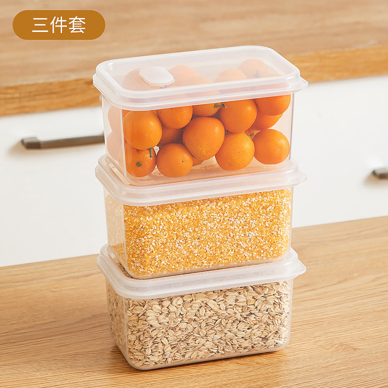 Kitchen Food Refrigerator Storage Box Transparent Sealed Fruit Food Fresh-keeping Box Food Grade Plastic Japanese Bento Box