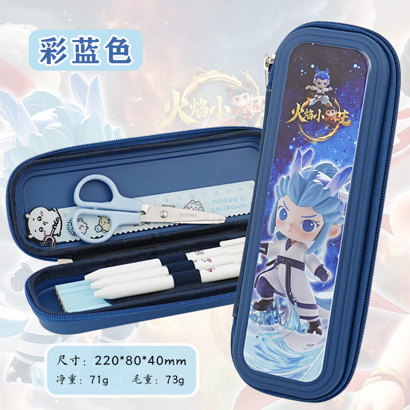 School season pencil case cartoon panda stationery case large capacity primary and secondary school students cute pencil case 2024 new pencil case
