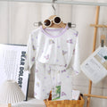 Kids' class a summer loungewear: boys' long-sleeve air conditioning pajamas, girls' modal sleepwear, cute baby clothes