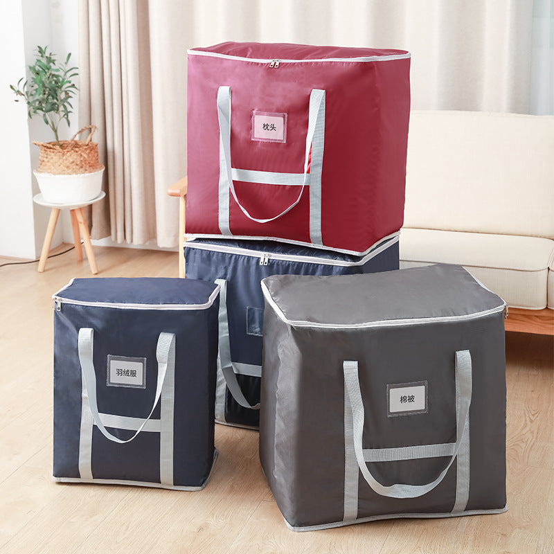 Oxford cloth quilt bag Home storage bag Clothes quilt packing bag Thickened moving bag Waterproof portable travel bag