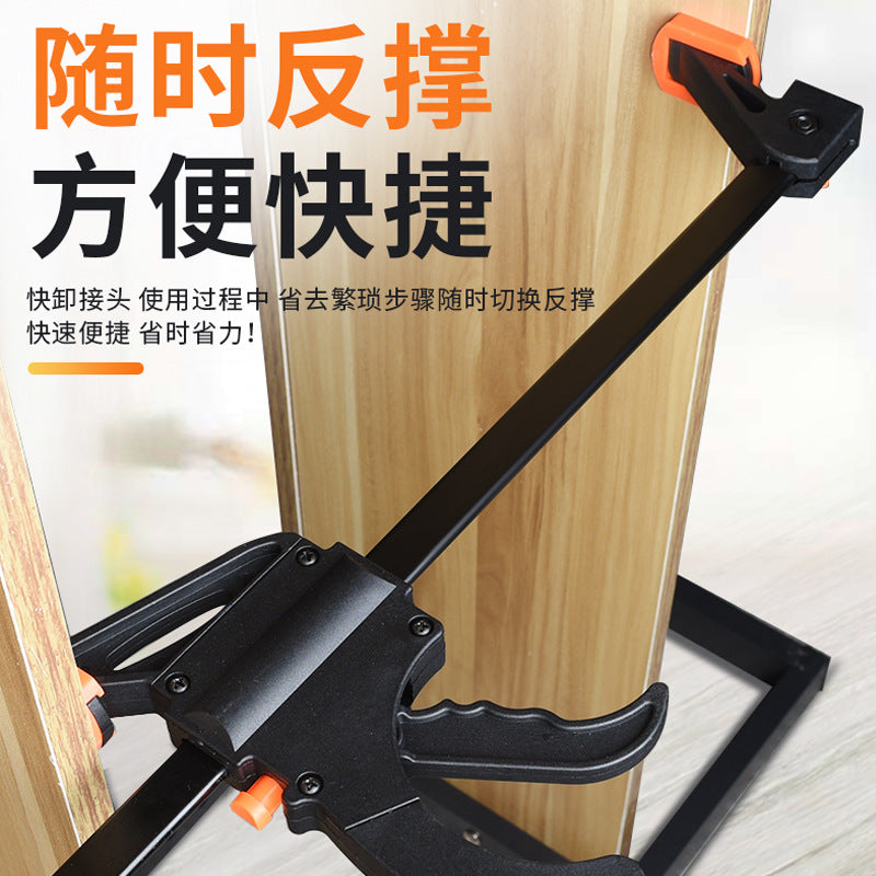 Thickened adjustable trigger type quick f-clamp working wood board fixing clamp strong fast right angle fixing plate type tightener
