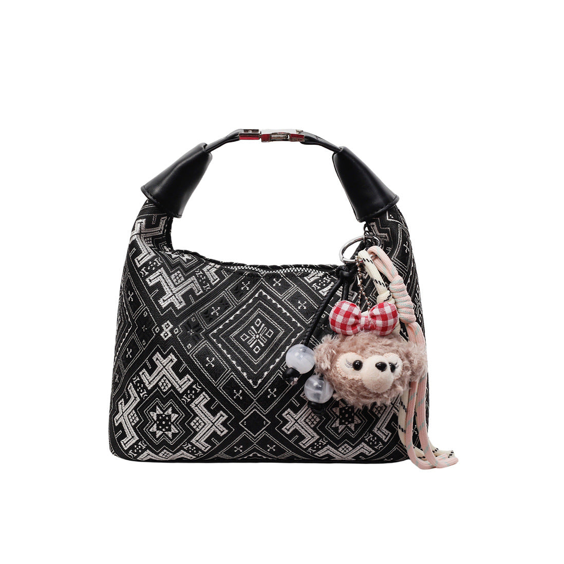 Foreign trade new Chinese portable small bag women's 2025 new Guofeng one-shoulder dumpling bag high-end versatile messenger bag