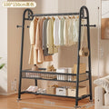 New arrival big mac extra thick floor-standing bedroom clothes hanger for home indoor clothes drying storage coat rack combination