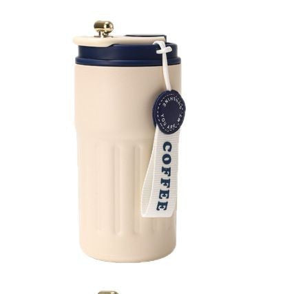 Smart coffee mug - 316 stainless steel, stylish design, car-friendly vacuum insulated thickened thermos, portable travel mug for students