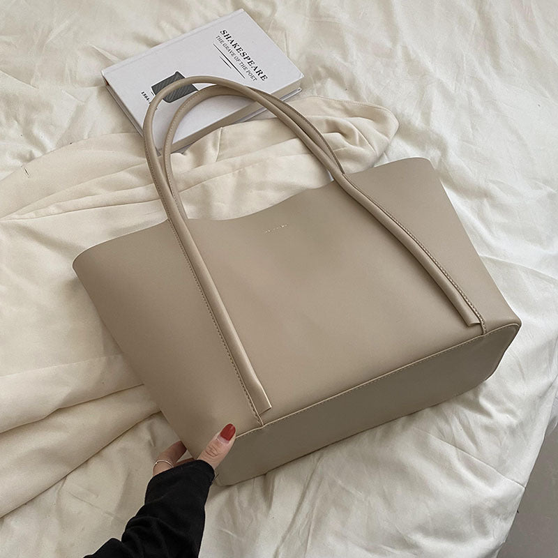 Retro commuter high-end big bag women's 2025 new autumn and winter fashion versatile tote bag large-capacity shoulder bag