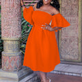 D265 cross-border women's fashion  summer new one-shoulder bandeau evening gown party plus size european and american style dress