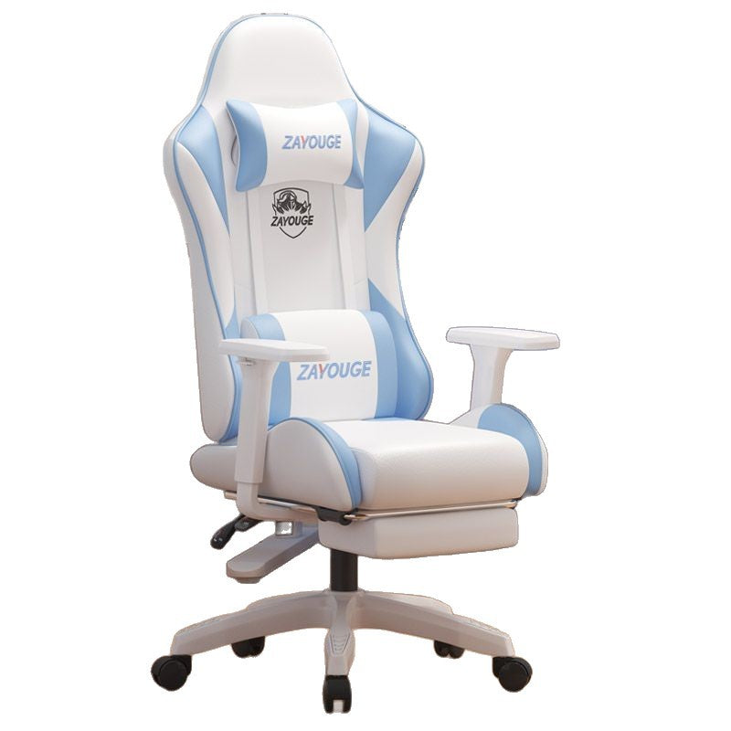 Gaming chair - ergonomic computer chair for home use, comfortable for extended sitting, rotating backrest