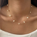 Irregular imitation pearl necklace wholesale european and american cross-border jewelry retro accessible luxury high-end stacked clavicle chain jewelry