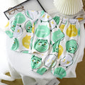 Kids' cotton linen pajama set - summer boys' and girls' sleepwear - rayon two-piece set - cotton linen air conditioning suit - children's clothing