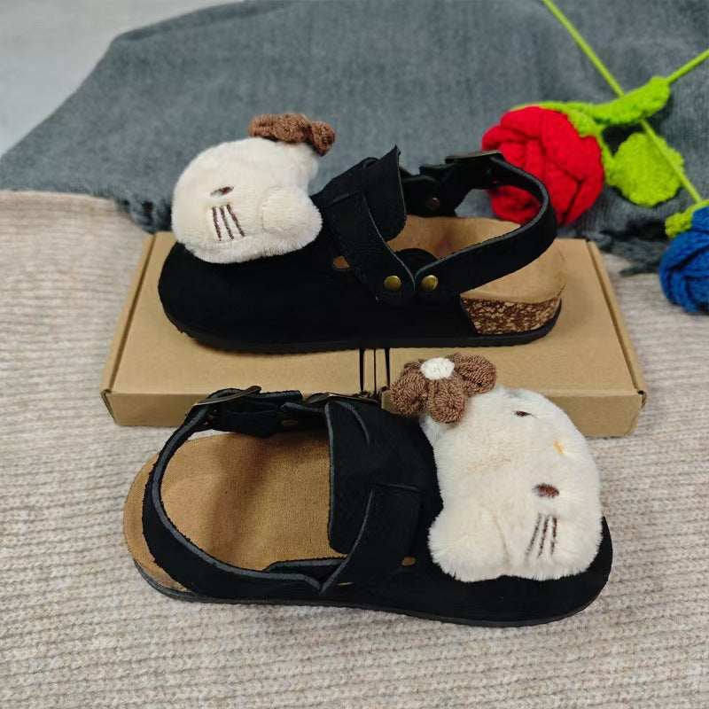 Kids' sandals: 2026 summer crossover collection - birkenstock-inspired, cute cartoon design, matching family outfits, soft sole slides & slippers for big kids