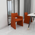 Italian style home dining chair backrest chair bar sales department reception negotiation table and chair combination solid wood armrest soft bag