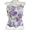 European and american court style hollow-out lace mesh corset bustier - breathable mesh sexy shaping top