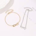 European and american cross-border jewelry: minimalist infinity bracelet - trendy number charm, versatile accessory, hot-selling export item, infinity symbol bracelet