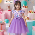 Girls' (toddler) dress, summer flutter sleeve fish scale mesh