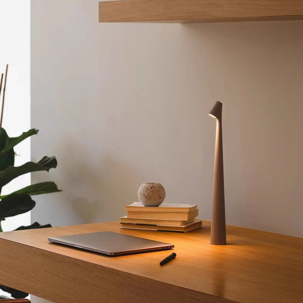 New arrival rechargeable touch table lamp creative casual eye protection night light bedroom study reading lamp rotate decorative table lamp