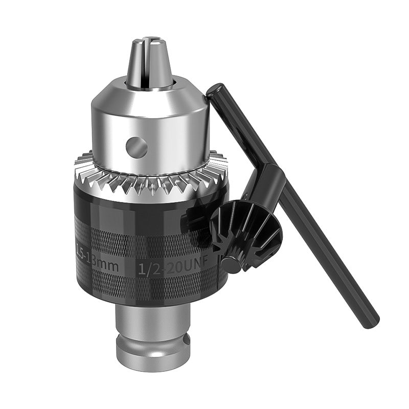 Nanwei metal ratchet self-locking drill chuck 13mm iron chuck wrench electric hammer electric drill adapter 10mm wholesale