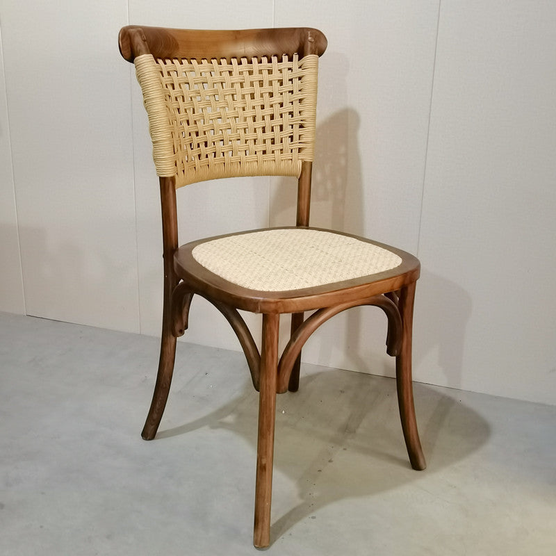 American retro solid wood square table and chair set - ideal for cafes, bubble tea shops, dessert parlors, western restaurants, and cocktail bars - commercial grade table