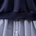 Girls' dress, preppy style two-piece dress set with vest