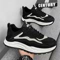 Men's summer breathable mesh athletic casual running shoes - versatile, height-increasing, trendy dad shoes for travel and teens