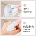 Large double-headed silicone facial mask brush with scoop, small waist, facial cleansing, smear-type mud mask brush, beauty tool