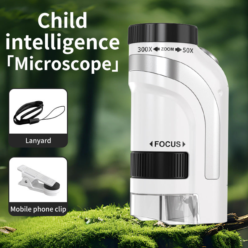 children's portable handheld microscope science experiment kit - educational toys for primary and secondary school students - wholesale