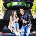 Car tailgate sun shade - mosquito net, ventilation, heat reduction - magnetic mesh screen for trunk