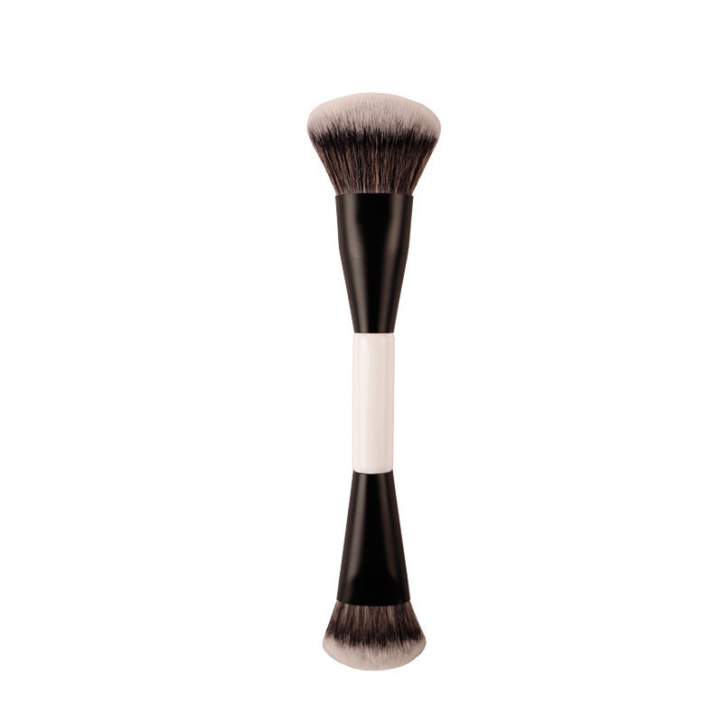 Factory direct hot selling cangzhou multifunctional blush brush, beauty tool brush, single pack portable double-ended contouring brush, makeup brush
