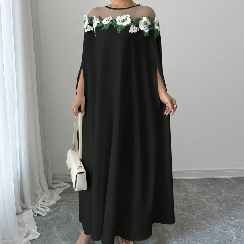 European and american cross-border women's clothing:  summer new arrivals - unique and chic floral dress, french sweet style, suitable for work and casual wear