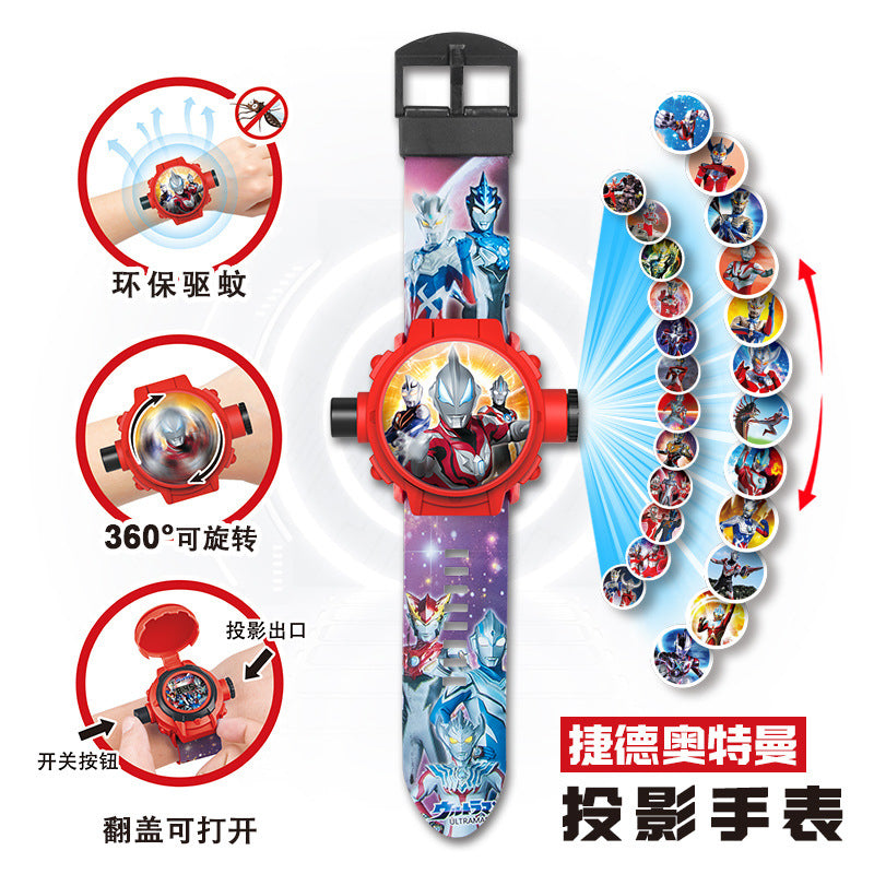Kids' toy zero mosquito repellent bracelet ultraman kindergarten kuromi boy girl electronic projection watch