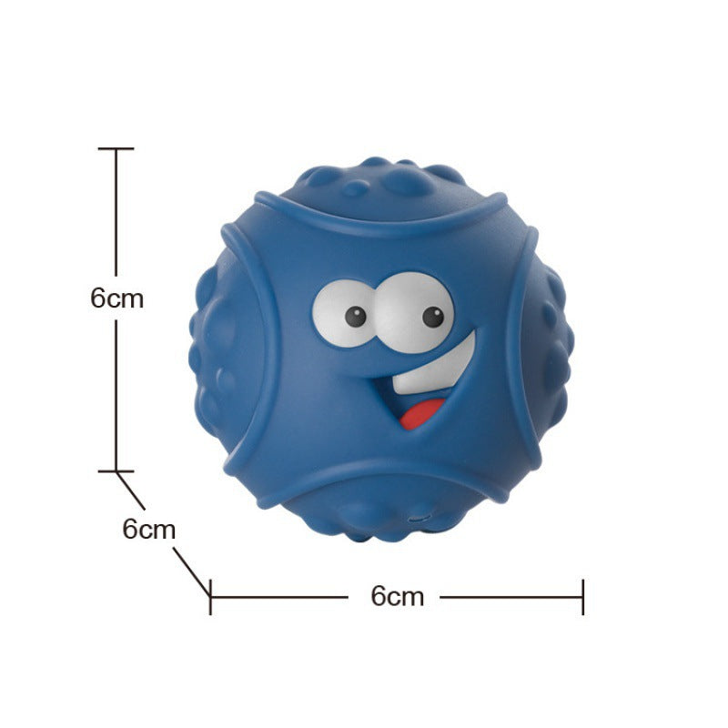Cross-border  baby texture cartoon early education cognitive soft glue stacking music pinch music children's soft building block toy