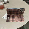 New letter plaid phone case creative notebook compatible with apple 16 pro max protective cover iphone 15 women's style