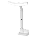 Smart digital display full spectrum curved led desk lamp - student night light, eye protection, dormitory foldable rechargeable reading light